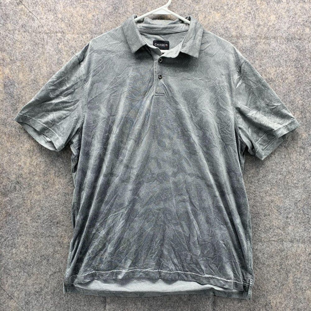 Chase Polo Shirt Men's Extra Large Adult Gray Button Outdoors Casual Polyester